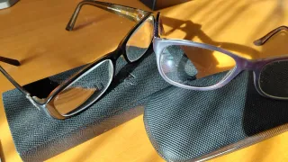 2 Montature Occhiali Vogue Viola e Nere