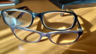 2 Montature Occhiali Vogue Viola e Nere