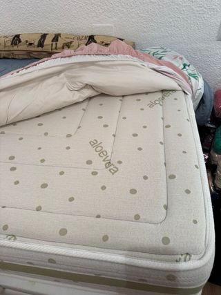 Cama nido abatible azul