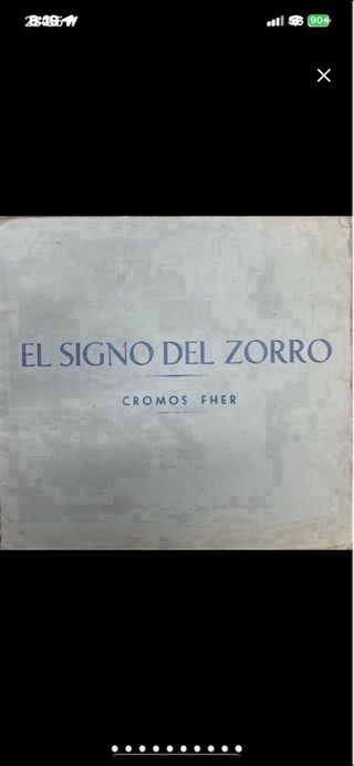 Álbum Cromos El Signo del Zorro