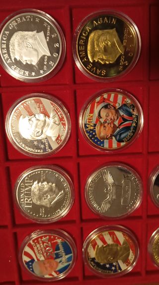 Lotto 10 monete dollari Trump USA FDC