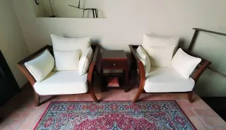 Poltrone Indochina in legno di acacia