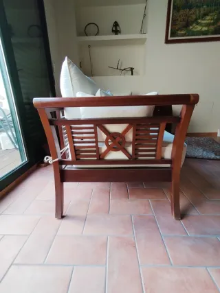 Poltrone Indochina in legno di acacia