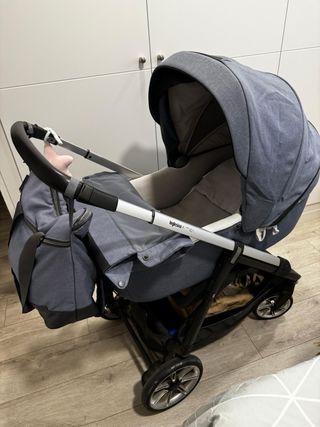 Carrito y silla paseo bebé Inglesina Aptica Azul
