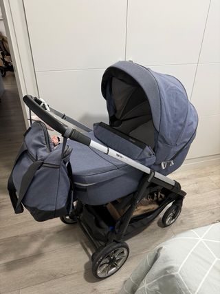 Carrito y silla paseo bebé Inglesina Aptica Azul