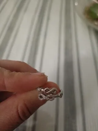 Conjunto Plata: Pulsera Infinito y Anillo