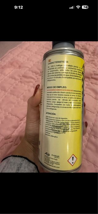 Sellador antifugas para radiadores