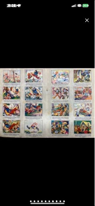 Álbum Cromos Caperucita Roja Pulgarcito Cenicienta