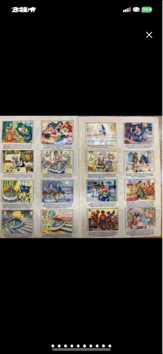 Álbum Cromos Caperucita Roja Pulgarcito Cenicienta