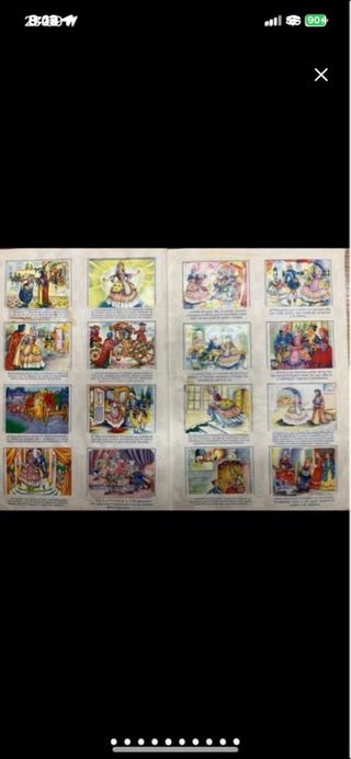 Álbum Cromos Caperucita Roja Pulgarcito Cenicienta