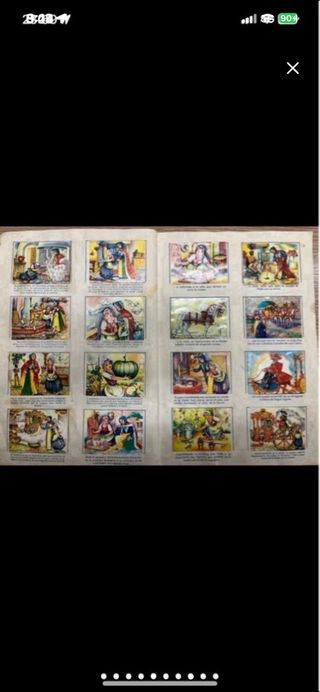 Álbum Cromos Caperucita Roja Pulgarcito Cenicienta