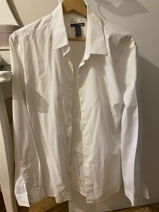 Camisa H&M Easy Iron Blanca Talla M