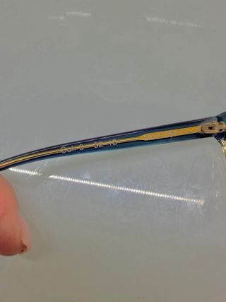 Lancetti occhiali vintage neri e gialli