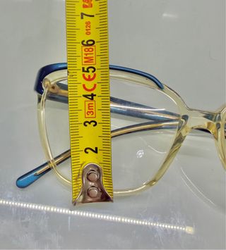 Lancetti occhiali vintage neri e gialli