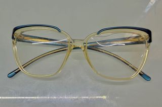 Lancetti occhiali vintage neri e gialli