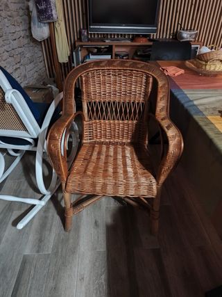 silla de mimbre