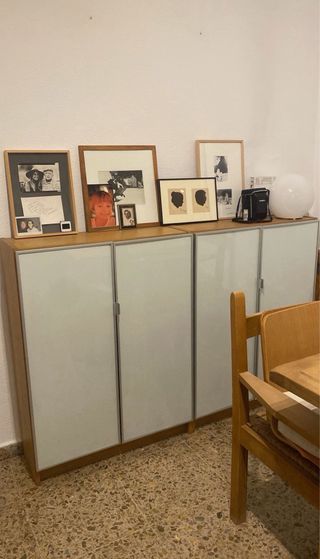 Cómoda Billy con puertas Oxberg Ikea