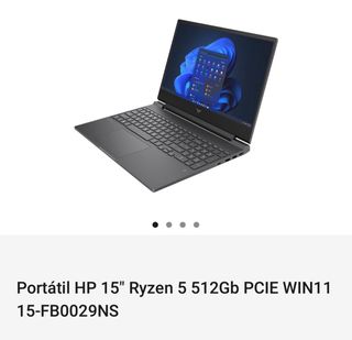 Portátil HP Victus 15” Ryzen 5 512GB SSD