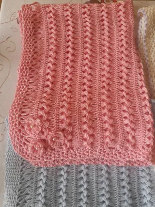 Copertina neonato in cotone rosa o celeste