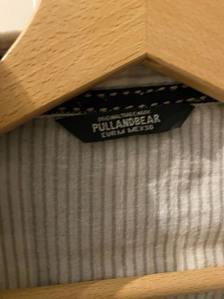 Camisa cuadros Pull&Bear gris y blanco
