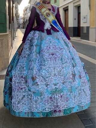 Traje de Fallera niña 14/15 años Completo + Cancán