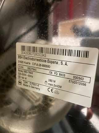 Campana extractora Balay