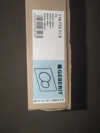 Geberit Placca Sigma 1 Bianca