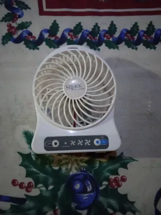 Ventilatore USB Spark Ricaricabile Bianco