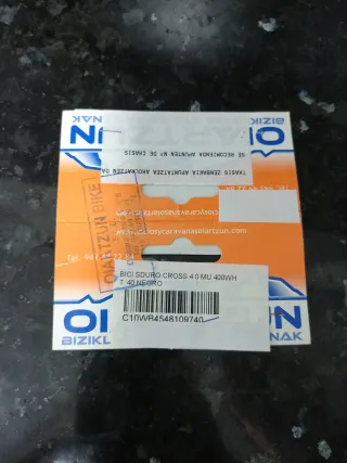 Bicicleta eléctrica motor Yamaha, batería 400wh