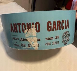 Sombrero ala ancha talla 58 gris