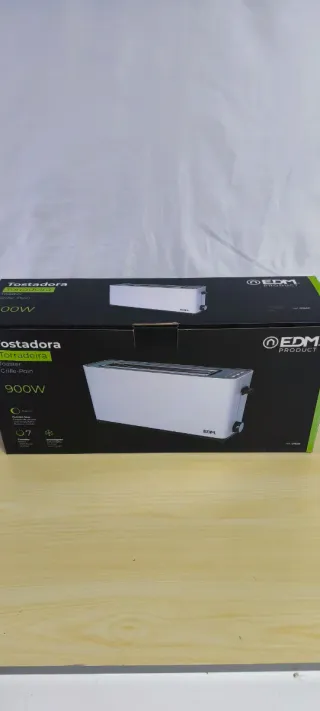 Tostadora Larga Blanca EDM