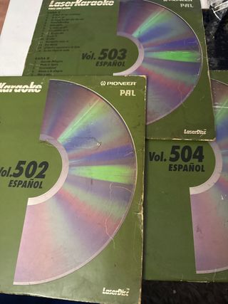 Lote 3 Vinilos Laser Karaoke Vol. 502, 503, 504 Es