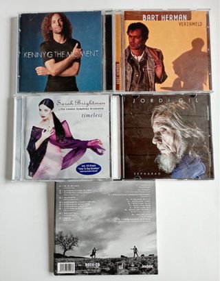 Lote 5 CDs Música Clásica, Pop, Instrumental