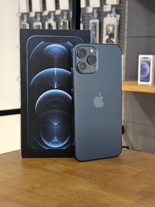 IPHONE 12 PRO MAX 128GB AZUL BATE. 100%