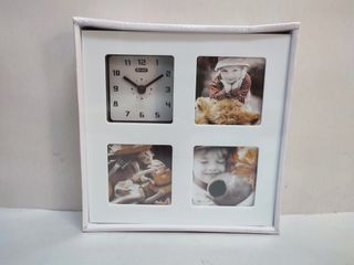 Reloj de Pared Portafotos Liyset Blanco Nuevo