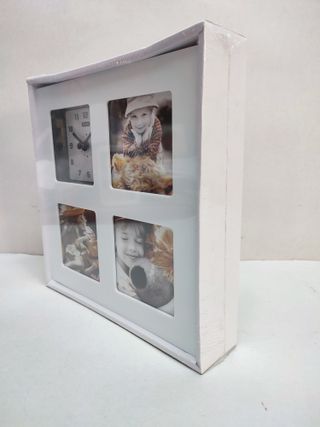 Reloj de Pared Portafotos Liyset Blanco Nuevo