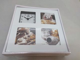 Reloj de Pared Portafotos Liyset Blanco Nuevo