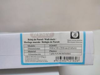 Reloj de Pared Portafotos Liyset Blanco Nuevo