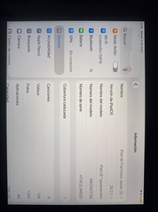 iPad 9 2021 256GB Gris Espacial
