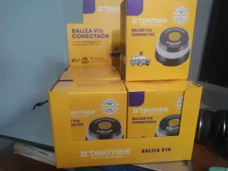 3 Balizas V16 Conectadas Tekmee