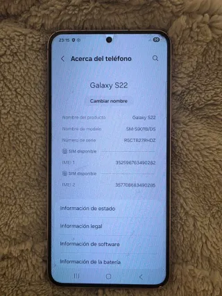 Samsung Galaxy S22 Caja