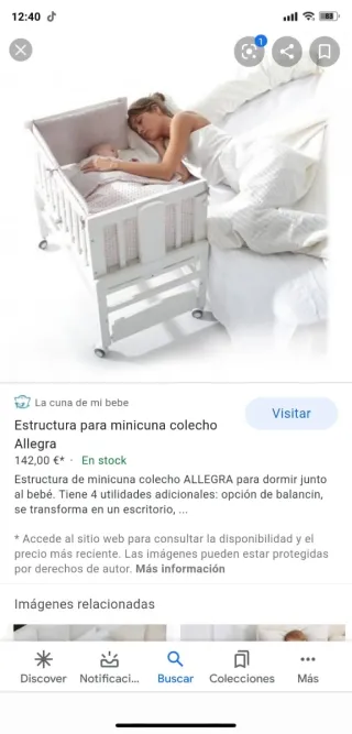 Minicuna colecho Allegra 5 en 1