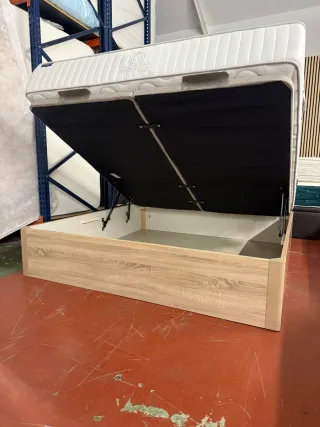 180x190 KING SIZE CANAPE PIKOLIN MADERA ROBLE CAMB