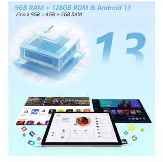 Tablet android 13 - 8,4 Pollici