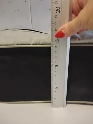 Bolsa para zapatos negra y gris