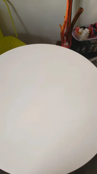 Tavolo rotondo bianco gambe in legno