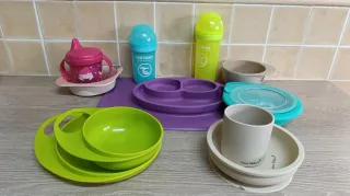 Lote Vajilla Infantil: Platos, Vasos y Biberones