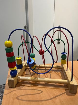 Juguete de madera de cuentas Montessori Ikea