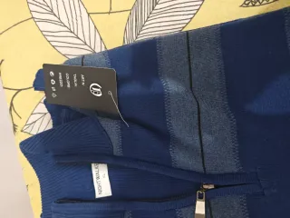 Maglione Oujian Grigio Blu Taglia L