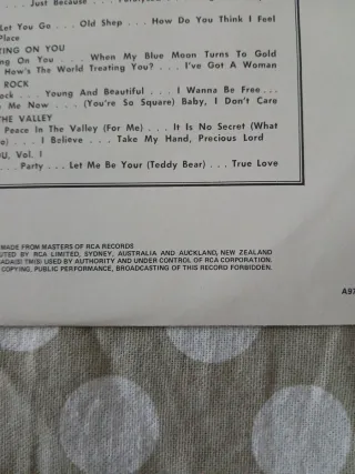 Elvis Presley Loving You Vol. 2 Australia raro